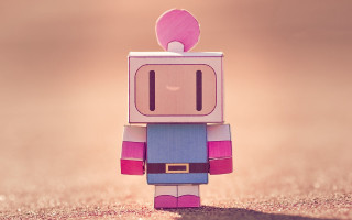 Toy pinkheart head purple blue - a small toy free wallpaper