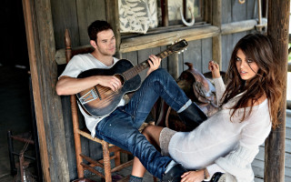 Gothic music guitar porch couple - international free wallpaper for desktop