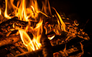 Fire flames autumn battle embers - primitivism free wallpaper