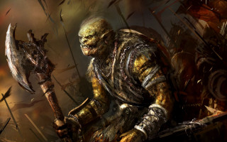 Man axe field fantasy armor - darek zabrocki free wallpaper