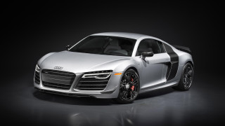 Silver car black stripes hood - a silver car free wallpaper