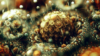 Bubbles water dirt blurry microscopic - a close up of a bunch free wallpaper
