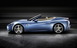 Blue sports car tan leather - tan free wallpaper
