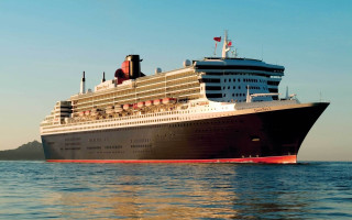 Cruise ship island military sky - small free wallpaper