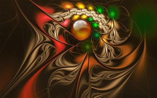 Spiral ball glowing eyes white - geometric abstract art free wallpaper