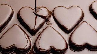 Chocolate hearts melted spoon chocolate - didier mouron free wallpaper
