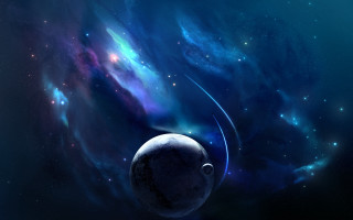 Space planet stars background aurora 3 - background free wallpaper for desktop