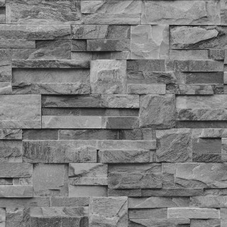 Black white stone wall bench - texture free wallpaper