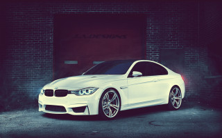 White car brick building 3d - a brick building free wallpaper