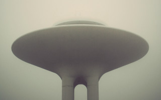 Tall white building tower foggy - tall tower free wallpaper
