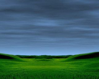 Green field blue sky clouds 35 - a green field free wallpaper