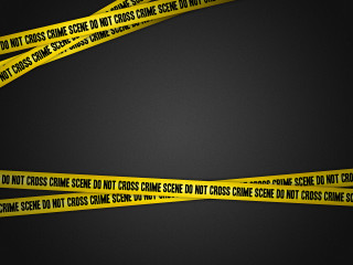 Yellow caution line do not 2 - matte drawing free wallpaper