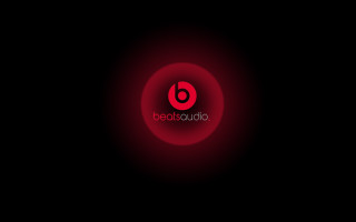 Red circle beatsourdio black background - beeple free wallpaper