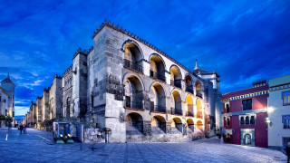 Quito arches night cityscape tower - arch free wallpaper