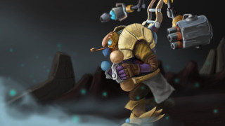 Cartoon gun backpack dark mountain - league of legends concept art free wallpaper
