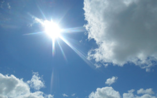 Bright sun clouds blue sky - the sky above clouds free wallpaper