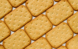 Crackers closeup white background hyperrealism - similar free wallpaper