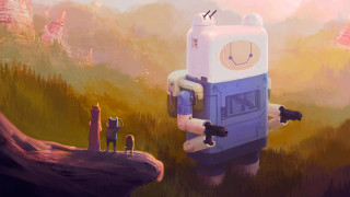 Cartoon gun field trees mountains - tree and mountains free wallpaper