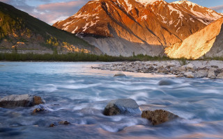Mountain river rocks nature landscape 2 - alexander brook free wallpaper