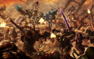 Warhammers battle flames antipodeans armor - bayard wu free wallpaper