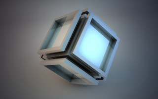 Blue white object air light - object free wallpaper