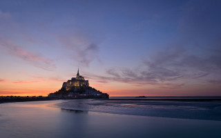 Castle beach sunset water clouds - bernard meninsky free wallpaper
