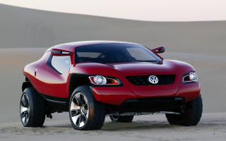 Red car desert sand dunes 2 - sand free wallpaper