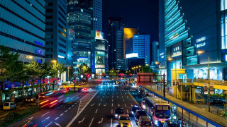 City street night holography tokyo - a city street free wallpaper