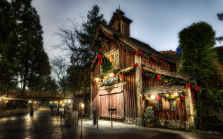Clock tower christmas decorations matte - pixar and disney animation free wallpaper