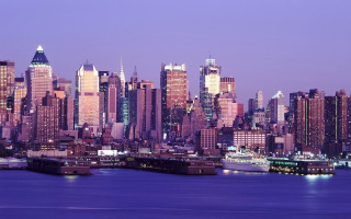 Tokyo skyline mountain water bridge - ashcan school free wallpaper