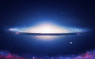 Colorful sky planet fireworks aurora - galaxy free wallpaper
