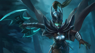 Woman demon sword forest fantasy - a woman in a costume free wallpaper for desktop