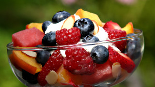 Fruit salad berries oranges blueberries - delaunay free wallpaper