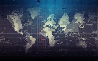 World map red line blue - a red line free wallpaper