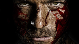 Bloody man beard black background - bloody free wallpaper