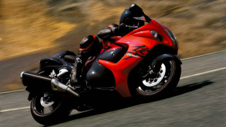 Red motorcycle motion blur road - a red motorcycle free wallpaper