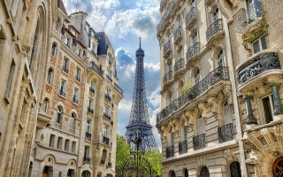 Paris tower cityscape bridge architecture - paris school free wallpaper