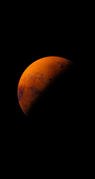 Red planet black background dark - david imms free wallpaper