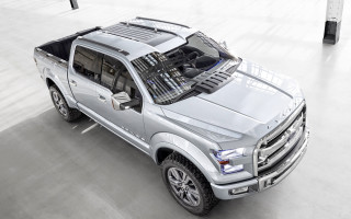 Silver truck parking lot roof - roof free wallpaper