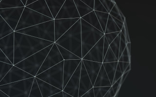 Black white sphere lines dots - a white line free wallpaper