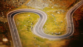 Toy road miniature grass rocks - road free wallpaper