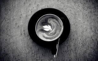 Coffee spoon table black plate - brassaï free wallpaper