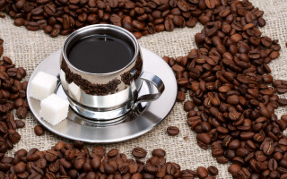 Coffee cup sugar cubes table - morning free wallpaper