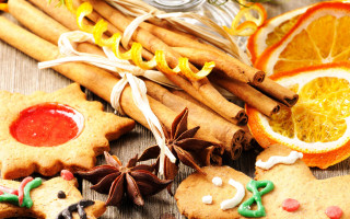 Cookies orange slices cinnamon sticks - clara peeters free wallpaper