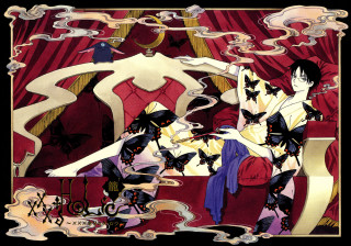 Woman dress chair butterfly arm 2 - a silk screen free wallpaper