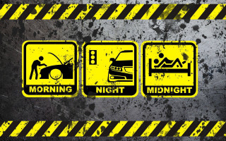 Yellow black morning night car - morning free wallpaper