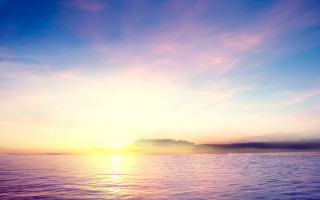 Boat sunset clouds calm water - calm free wallpaper