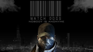 Man mask barcode jacket cityscape - free dogs wallpaper