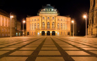 Florence engelbach viennese baroque clocktower - theatrical free wallpaper