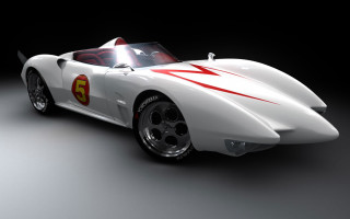 White sports car red stripe 11 - body free wallpaper